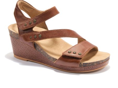 Halsa Giselle Wedge Sandal (Women) - Cognac Online