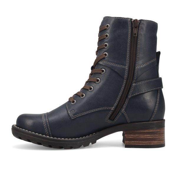 Taos Crave Lace Up Mid Boot (Women) - Dark Blue Discount