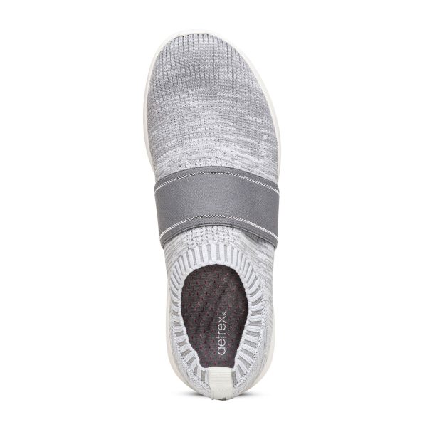 Aetrex Demi Slip On Sneaker (Women) - Grey Supply