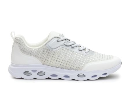 Ara Montclair Sneaker (Women) - White Silver Fashion