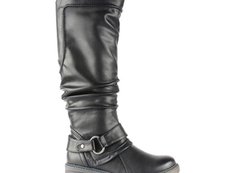 Wanderlust Fiona Wide Tall Boot (Women) - Black For Sale