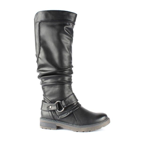 Wanderlust Fiona Wide Tall Boot (Women) - Black For Sale