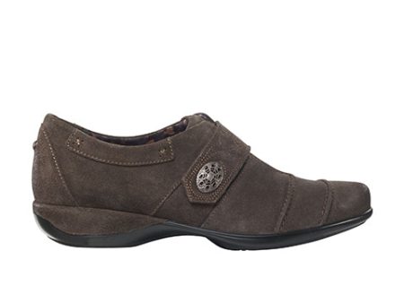 Aetrex Corinne Monk Strap (Women) - Brown Suede Hot on Sale