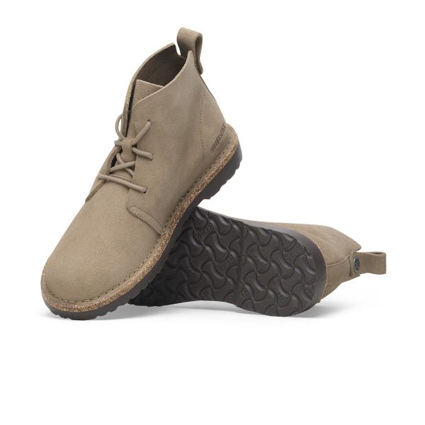 Birkenstock Uppsala Lace Up Mid Boot (Men) - Taupe Suede on Sale