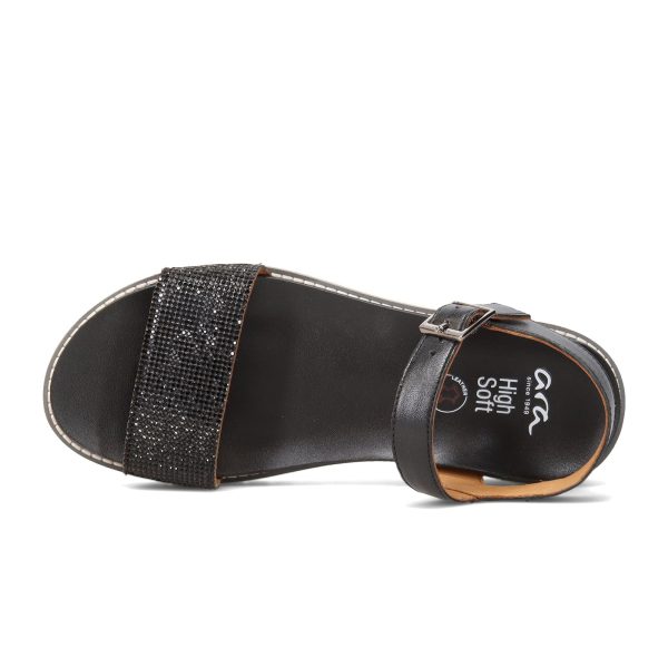 Ara Karine Backstrap Sandal (Women) - Black Supply