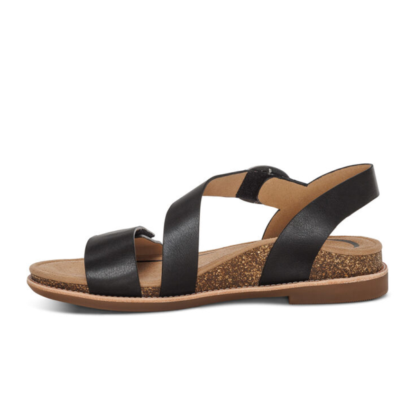 Aetrex Tamara Backstrap Sandal (Women) - Black For Discount