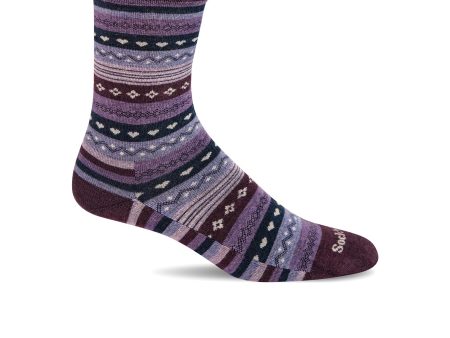 Sockwell Forever Fairisle Crew Sock (Women) - Blackberry Online now