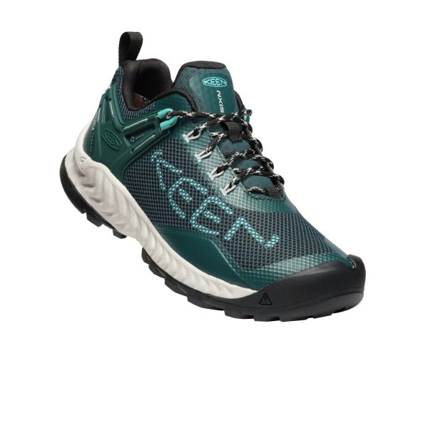 Keen NXIS EVO Waterproof Hiking Shoe (Women) - Sea Moss Ipanema For Sale