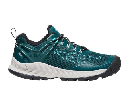 Keen NXIS EVO Waterproof Hiking Shoe (Women) - Sea Moss Ipanema For Sale