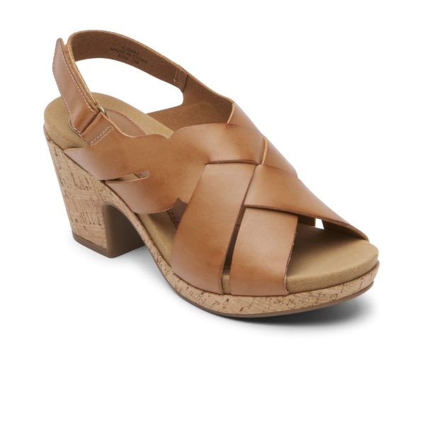 Cobb Hill Alleah Sling Sandal (Women) - Honey Leather For Cheap