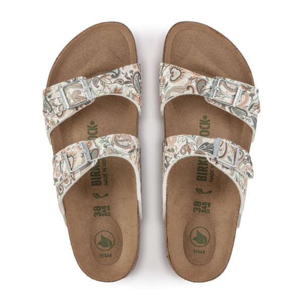 Birkenstock Sydney Vegan Slide Sandal (Women) - Paisley Light Rose Birko-Flor For Sale