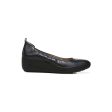 Vionic Jacey Slip On Wedge (Women) - Black Black Leather For Cheap