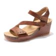 Halsa Giselle Wedge Sandal (Women) - Cognac Online