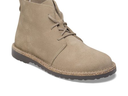 Birkenstock Uppsala Lace Up Mid Boot (Men) - Taupe Suede on Sale