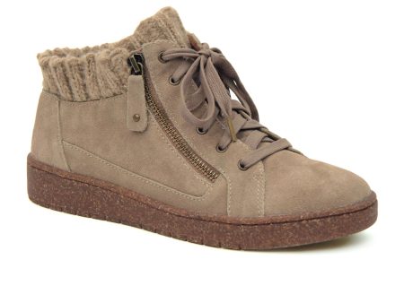 Aetrex Bonnie Ankle Boot (Women) - Taupe Suede Cheap