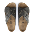 Birkenstock Lugano Slide Sandal (Men) - Camberra Faded Khaki Oiled Leather Online