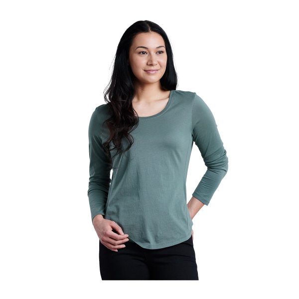 Kuhl Arabella Scoop Long Sleeve Top (Women) - Evergreen Hot on Sale