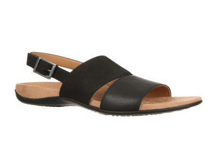 Vionic Morro Backstrap Sandal (Women) - Black Leather Cheap