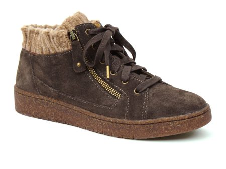 Aetrex Bonnie Ankle Boot (Women) - Brown Suede For Cheap