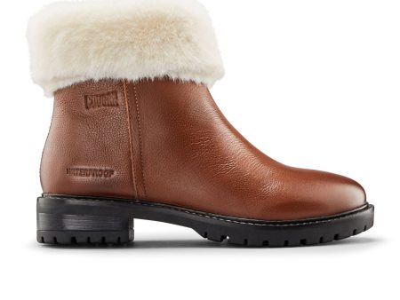 Cougar Kendal Winter Ankle Boot (Women) - Cognac Leather Fashion