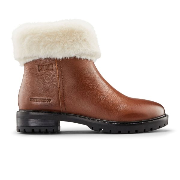 Cougar Kendal Winter Ankle Boot (Women) - Cognac Leather Fashion