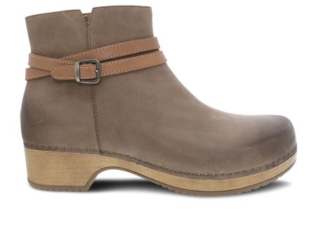 Dansko Brook Ankle Boot (Women) - Taupe Burnished Nubuck on Sale