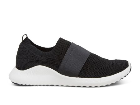 Aetrex Allie Slip On Sneaker (Women) - Black Hot on Sale