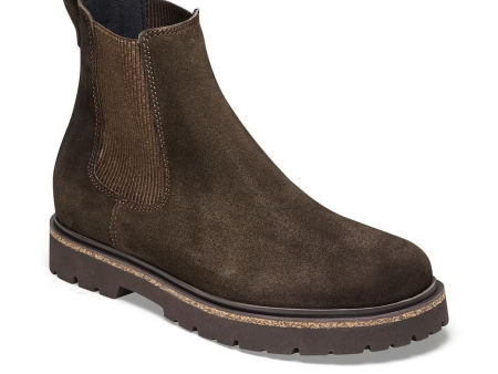 Birkenstock Highwood Deep Blue Chelsea Boot (Women) - Mocha Suede For Discount