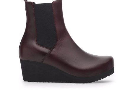 Birkenstock Ebba Narrow Chelsea Wedge Boot (Women) - Zinfandel Leather Online now