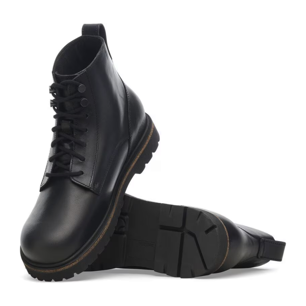 Birkenstock Highwood Lace Boot (Men) - Black Leather Online Hot Sale