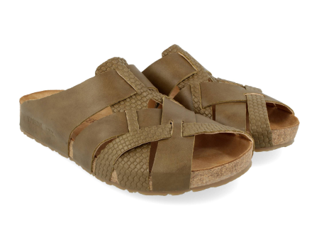 Haflinger Dana Slide Sandal (Women) - Verotrenza Kaky Online now