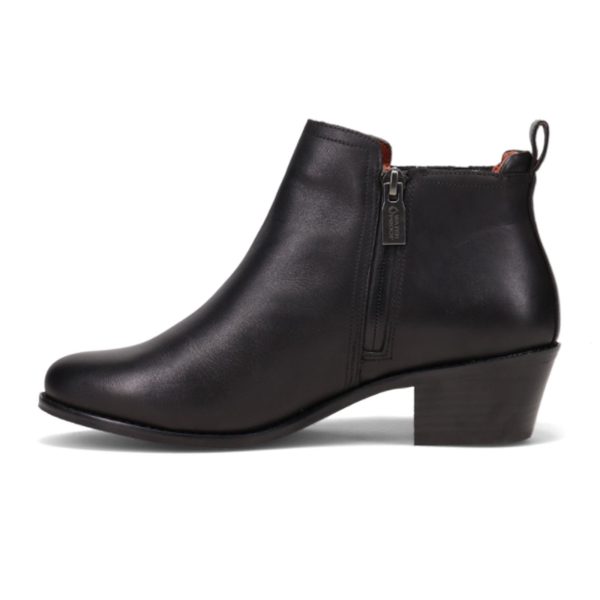 Vionic Bethany Ankle Boot (Women) - Black Leather Supply