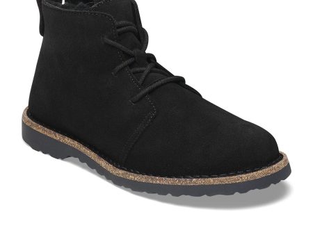 Birkenstock Uppsala Lace Up Mid Boot (Men) - Black Suede For Discount