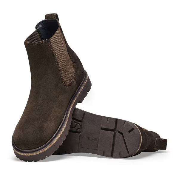 Birkenstock Highwood Deep Blue Chelsea Boot (Women) - Mocha Suede For Discount