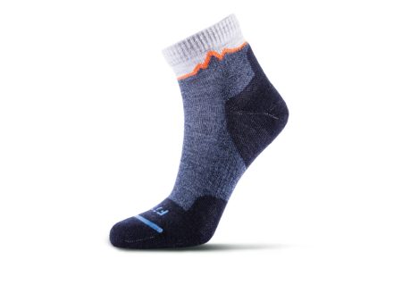 FITS F1079 Crestone Light Cushion Hiker Quarter Sock (Unisex) - Navy Online Sale