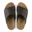 Birkenstock Namica Narrow Wedge Sandal (Women) - Washed Metallic Antique Black Suede Sale