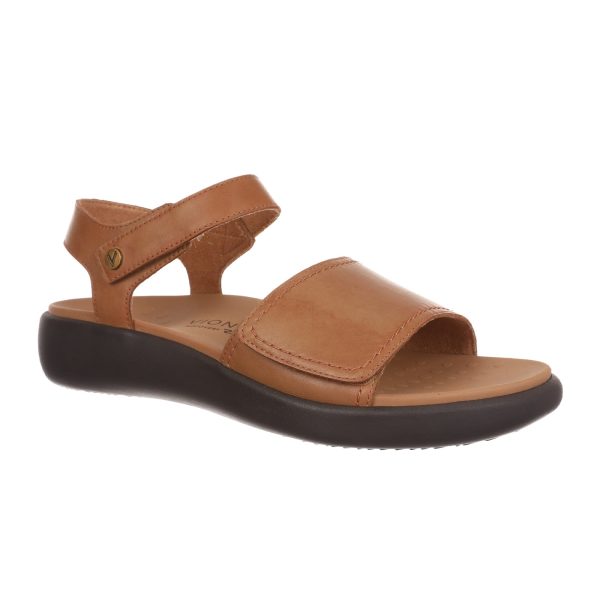 Vionic Awaken Backstrap Sandal (Women) - Brown Leather For Discount