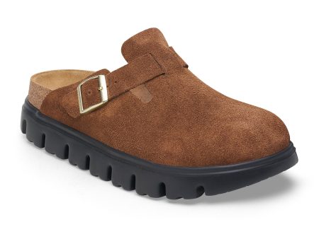 Birkenstock Boston Chunky Narrow Clog (Women) - Dark Tea Suede Hot on Sale