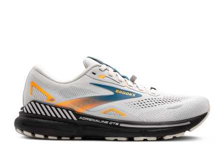 Brooks Adrenaline GTS 23 GTX Running Shoe (Men) - Oyster Mushroom Orange Blue Fashion