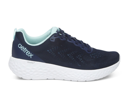 Aetrex Danika Sneaker (Women) - Navy Hot on Sale