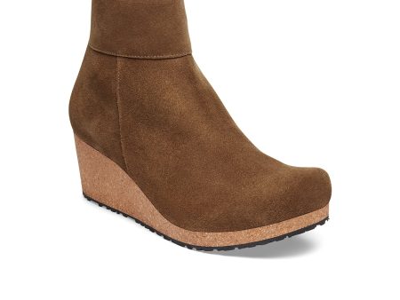 Birkenstock Ebba Narrow Wedge Boot (Women) - Dark Tea Suede Online