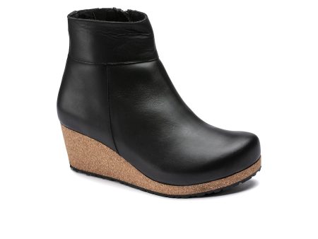 Birkenstock Ebba Narrow Wedge Boot (Women) - Black Leather Discount