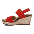 Aetrex Ashley Wedge Sandal (Women) - Poppy Suede For Discount