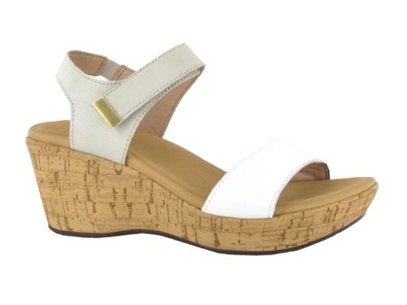 Naot Summer Wedge Sandal (Women) - Soft White Leather Soft Ivory Leather on Sale