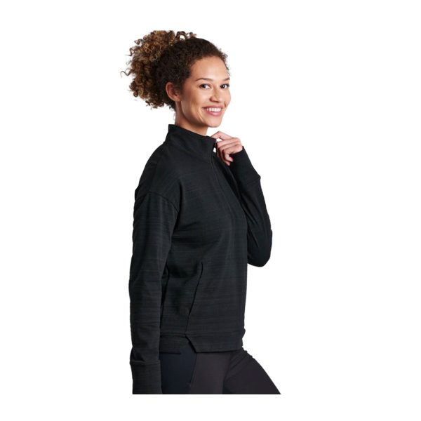 Kuhl Accel 1 2 Zip Long Sleeve Top (Women) - Black Hot on Sale