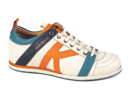 Kamo-Gutsu TIFO 042 Low Sneaker (Men) - White Ice Orange Online Sale