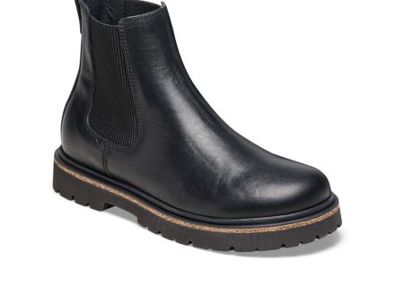 Birkenstock Highwood Deep Blue Chelsea Boot (Women) - Black Leather Cheap