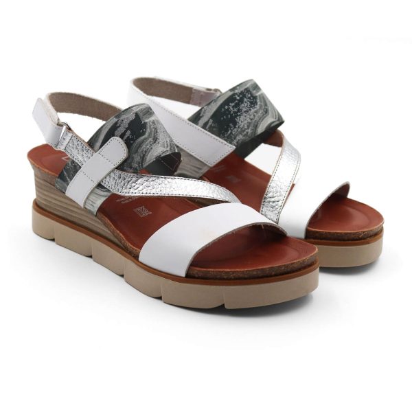 Dorking Agnes D8786 Wedge Sandal (Women) - Blanco Sale