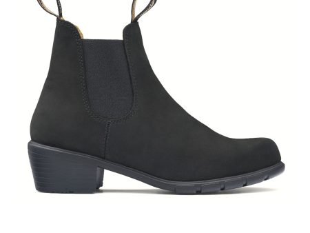 Blundstone 1960 Heeled Chelsea Boot (Women) - Black Nubuck Fashion