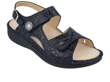 Finn Comfort Barbuda Backstrap Sandal (Women) - Blue Arabesque Online Hot Sale